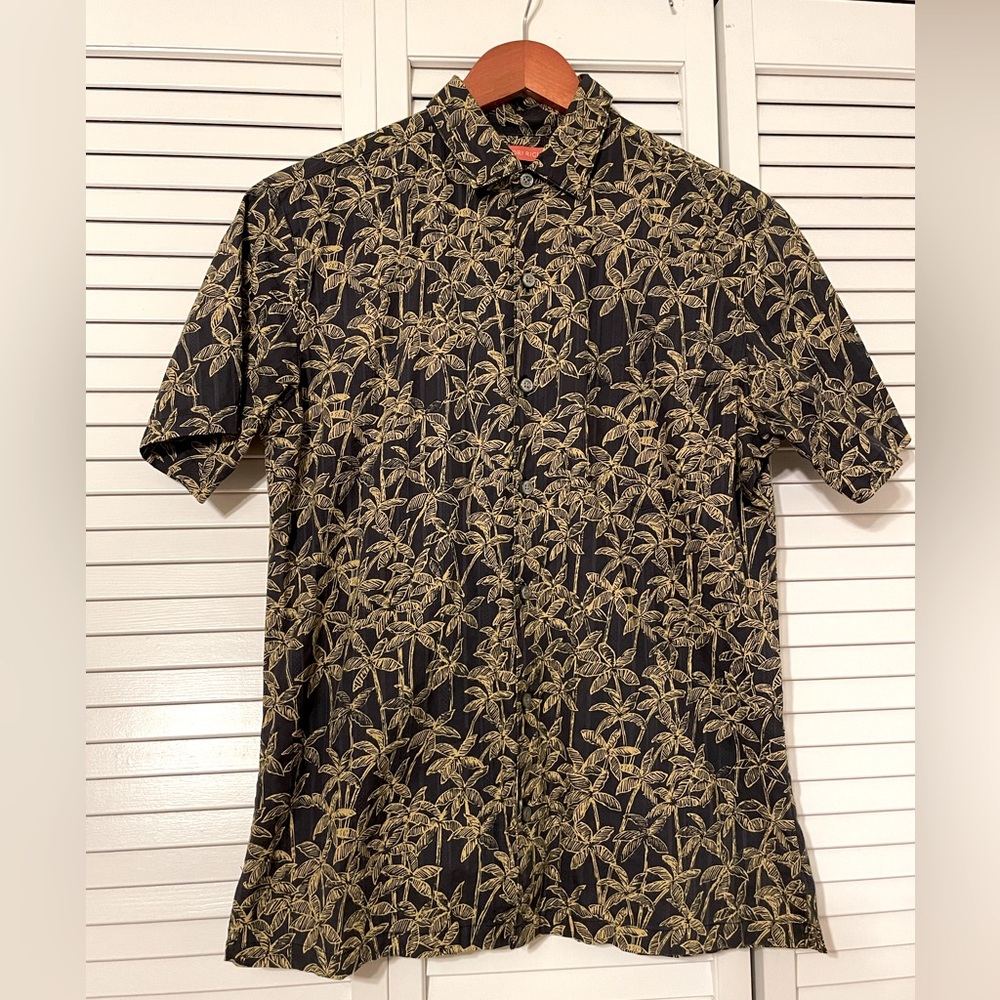 Vintage black yellow Tori Richard’s aloha shirt